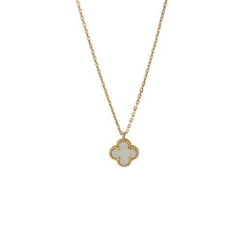 Van Cleef & Arpels Sweet Alhambra Necklace, 18K Yellow Gold and Mother-of-Pearl