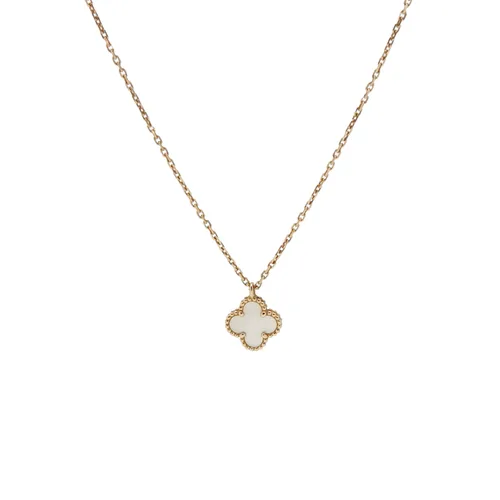 Van Cleef & Arpels Sweet Alhambra Necklace, 18K Yellow Gold, Mother-of-Pearl