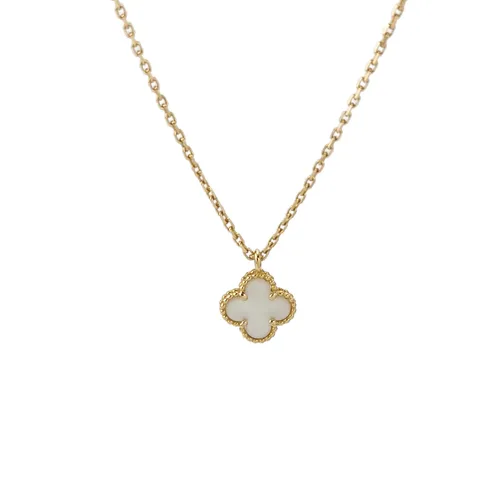 Van Cleef & Arpels Sweet Alhambra Necklace, 18K Yellow Gold and Mother-of-Pearl