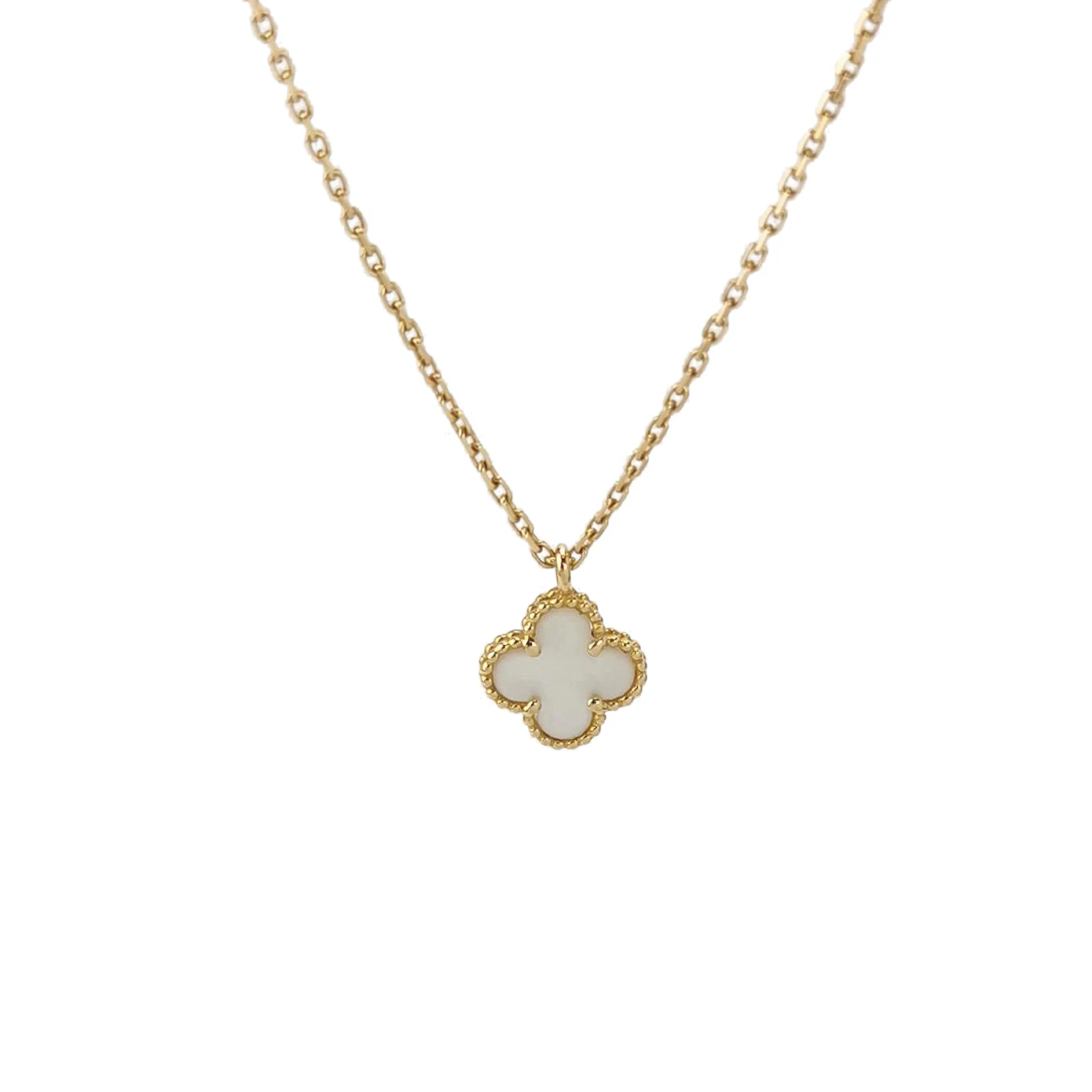 Van Cleef & Arpels Sweet Alhambra Necklace, 18K Yellow Gold and Mother-of-Pearl