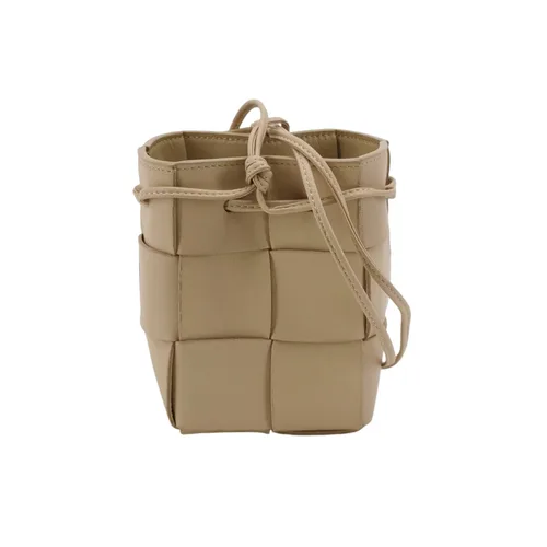 Bottega Veneta Cassette Bag, Mini, Khaki Intrecciato Lambskin