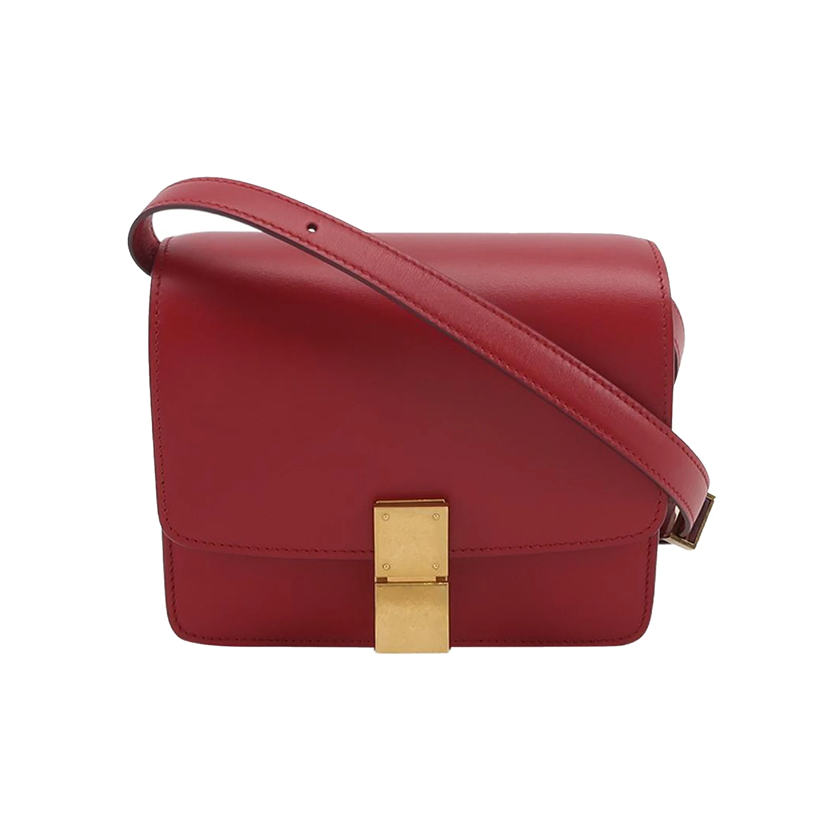 Celine Classic Box Small Crossbody Bag, Calfskin, Push-Lock Closure