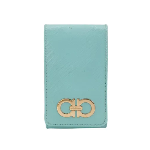 Salvatore Ferragamo Gancini Leather Coin Purse