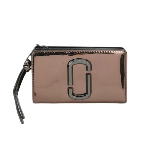 Marc Jacobs Double J Logo Patent Leather Long Wallet
