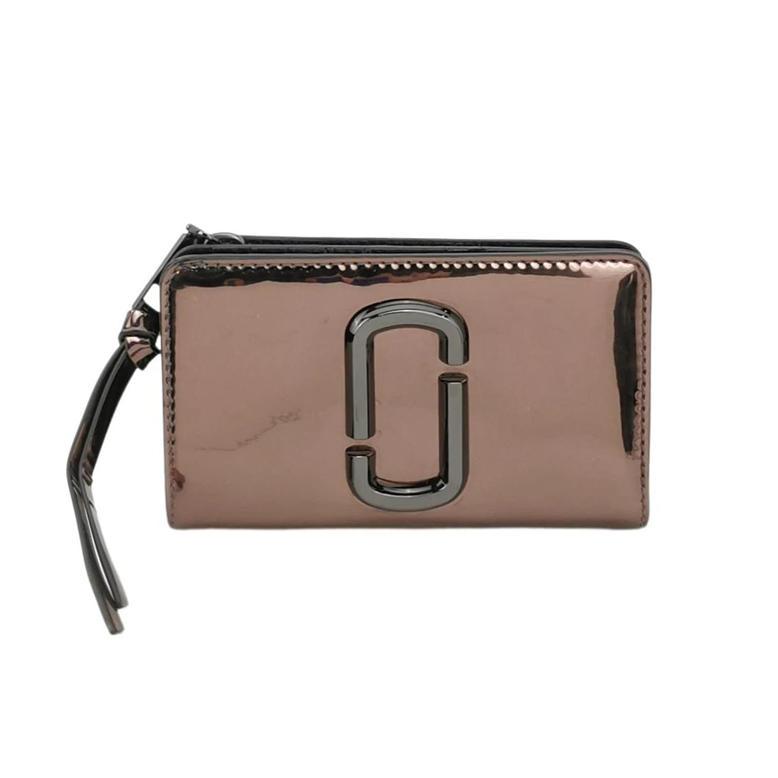 Marc Jacobs Double J Logo Patent Leather Long Wallet