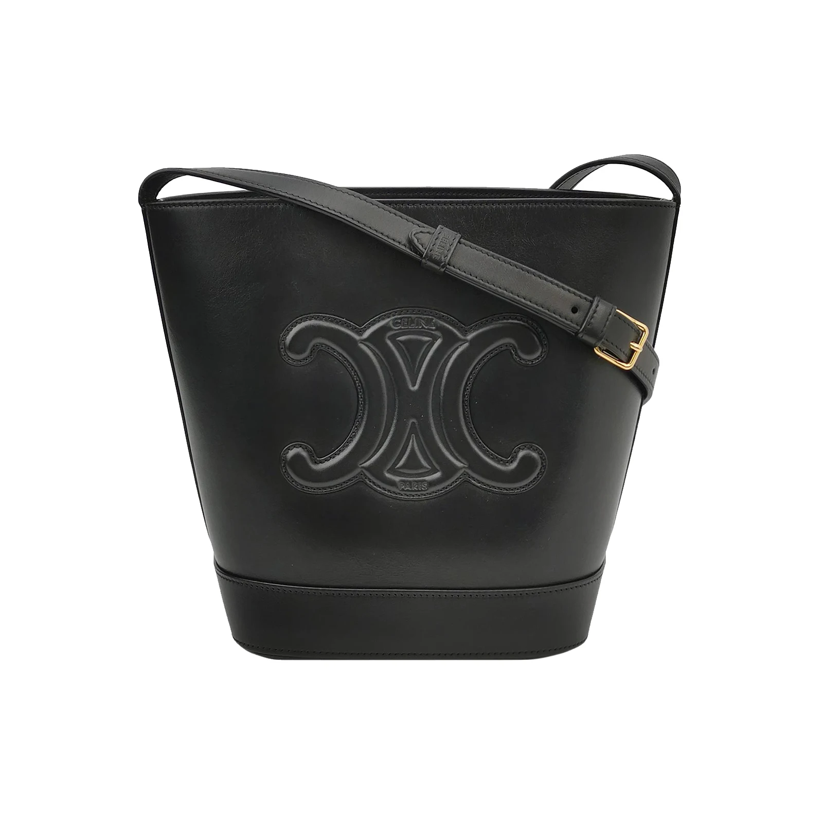 Celine Cuir Triomphe Small Crossbody Bag, Calfskin, Triomphe Logo