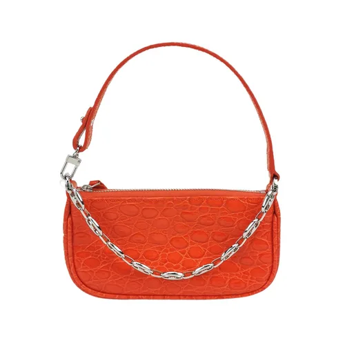 By Far Rachel Bag Mini Croc-Embossed Leather Handbag