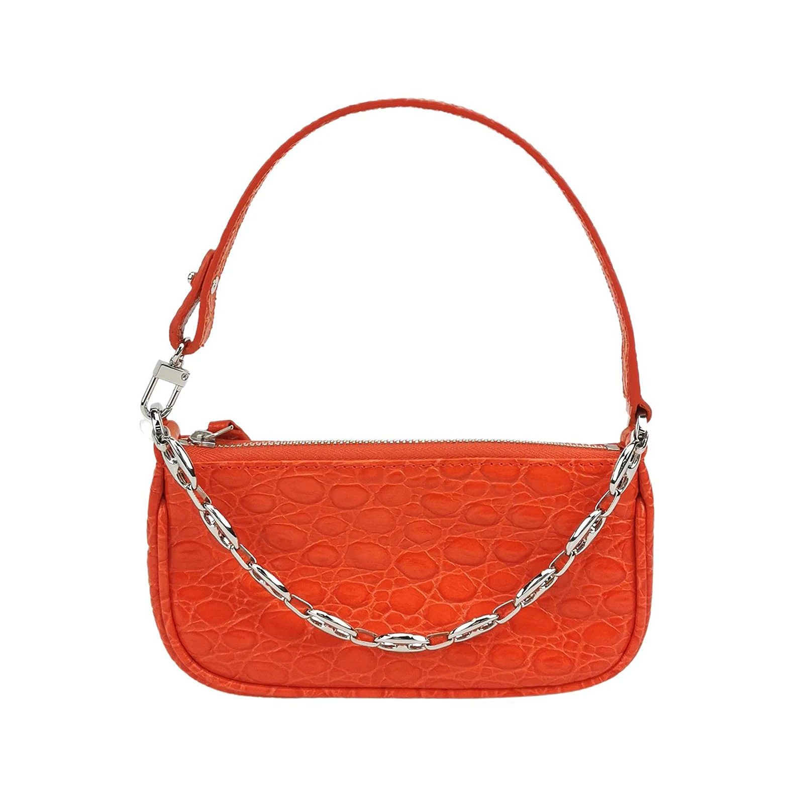 By Far Rachel Bag Mini Croc-Embossed Leather Handbag