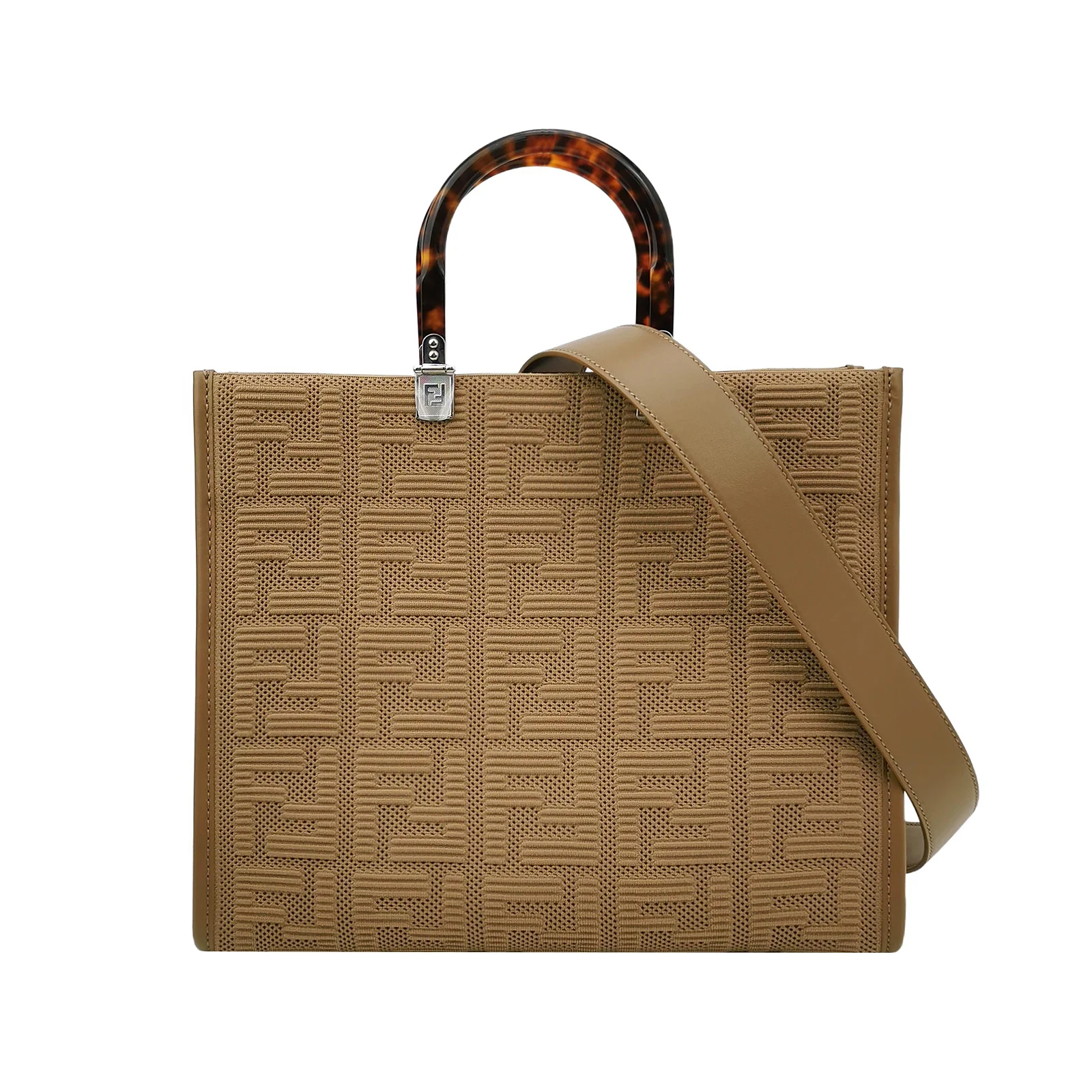 Fendi x Skims Sunshine Medium Crossbody Bag, FF Logo Calfskin