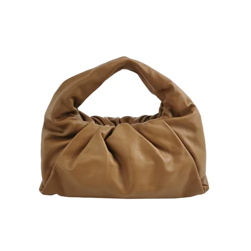 Bottega Veneta Pouch Shoulder Bag, Calfskin, Ruched