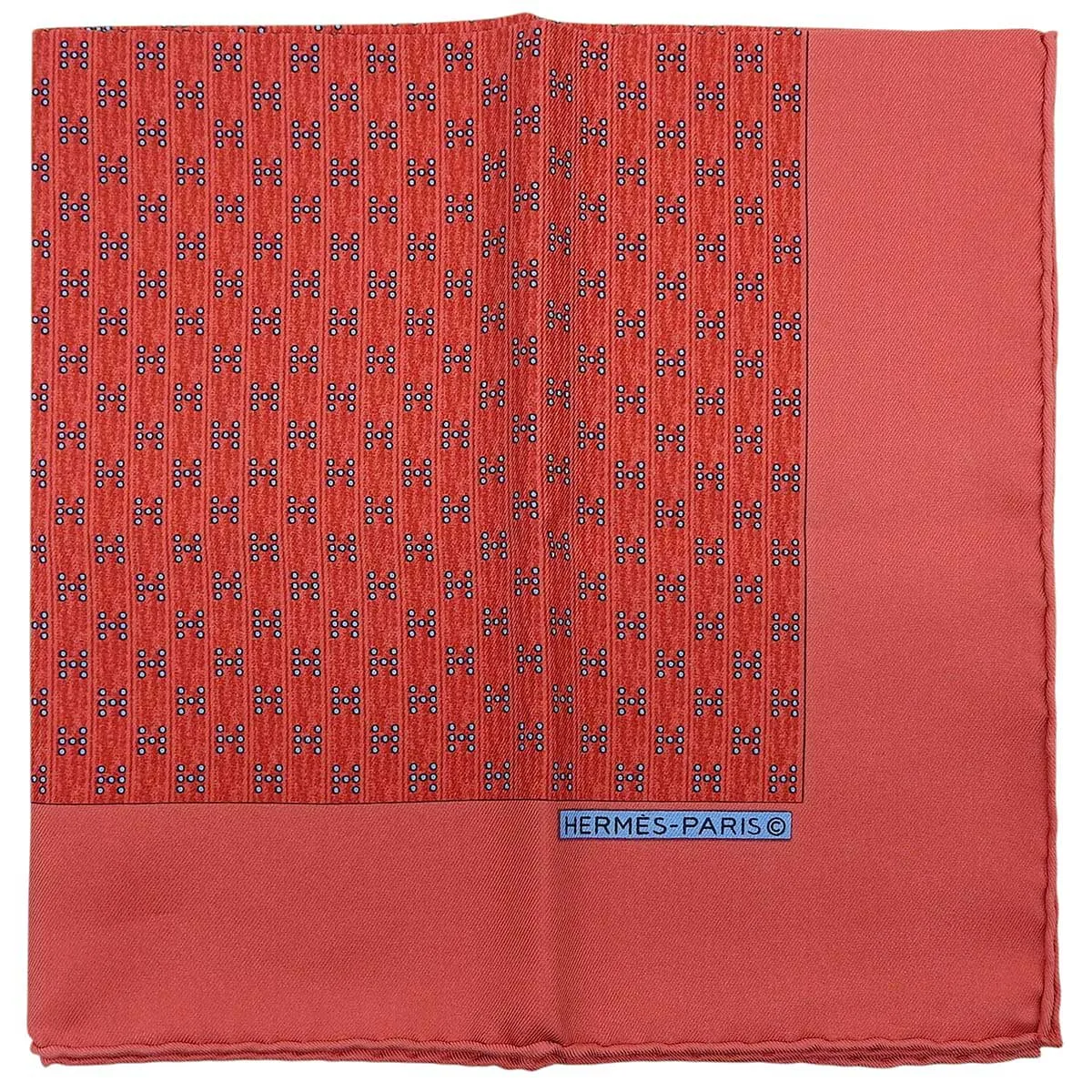 Carré 45 H Logo Scarf Red