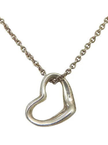 925 Open Heart Necklace Silver