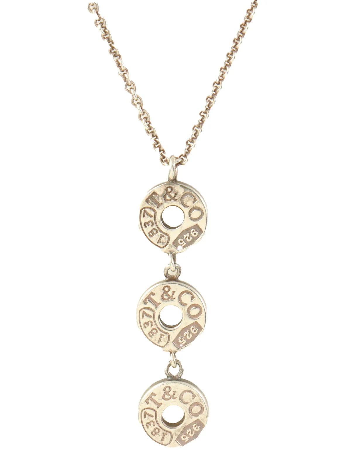 925 Triple Circle Necklace Silver