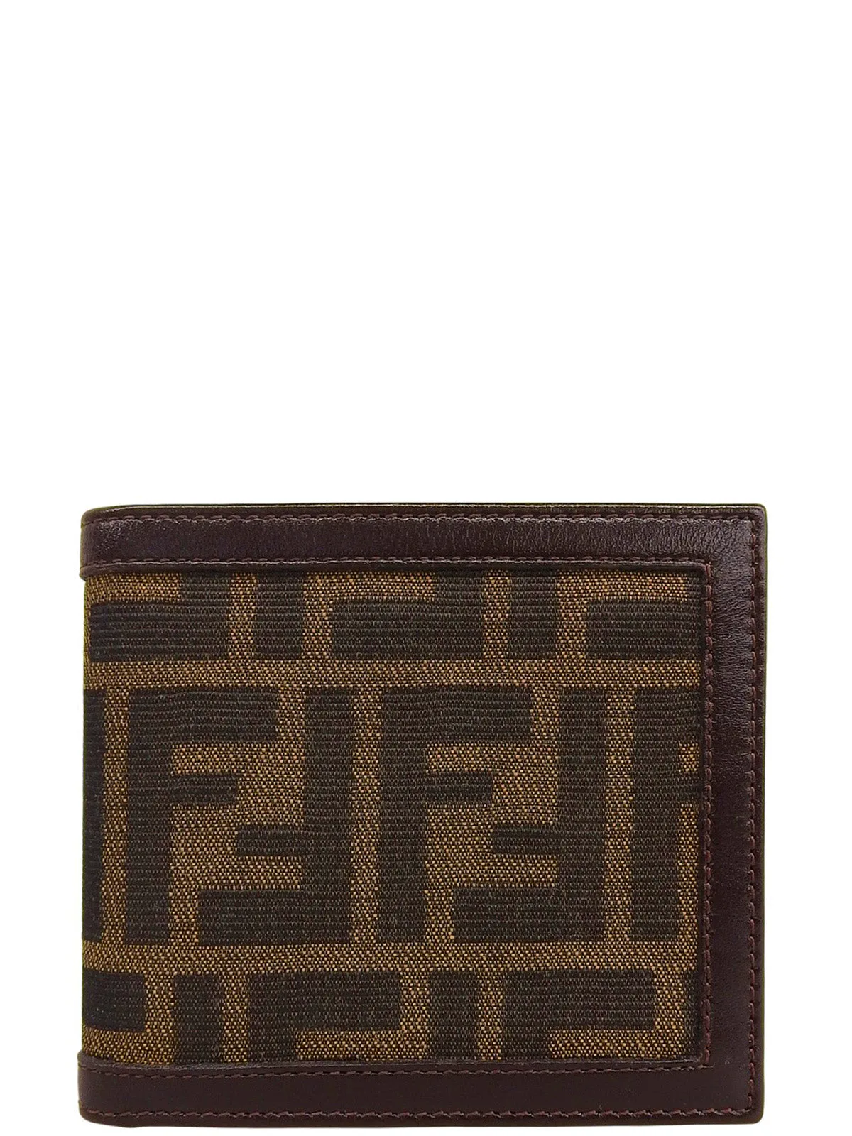 FF Zucca Pattern Wallet Brown