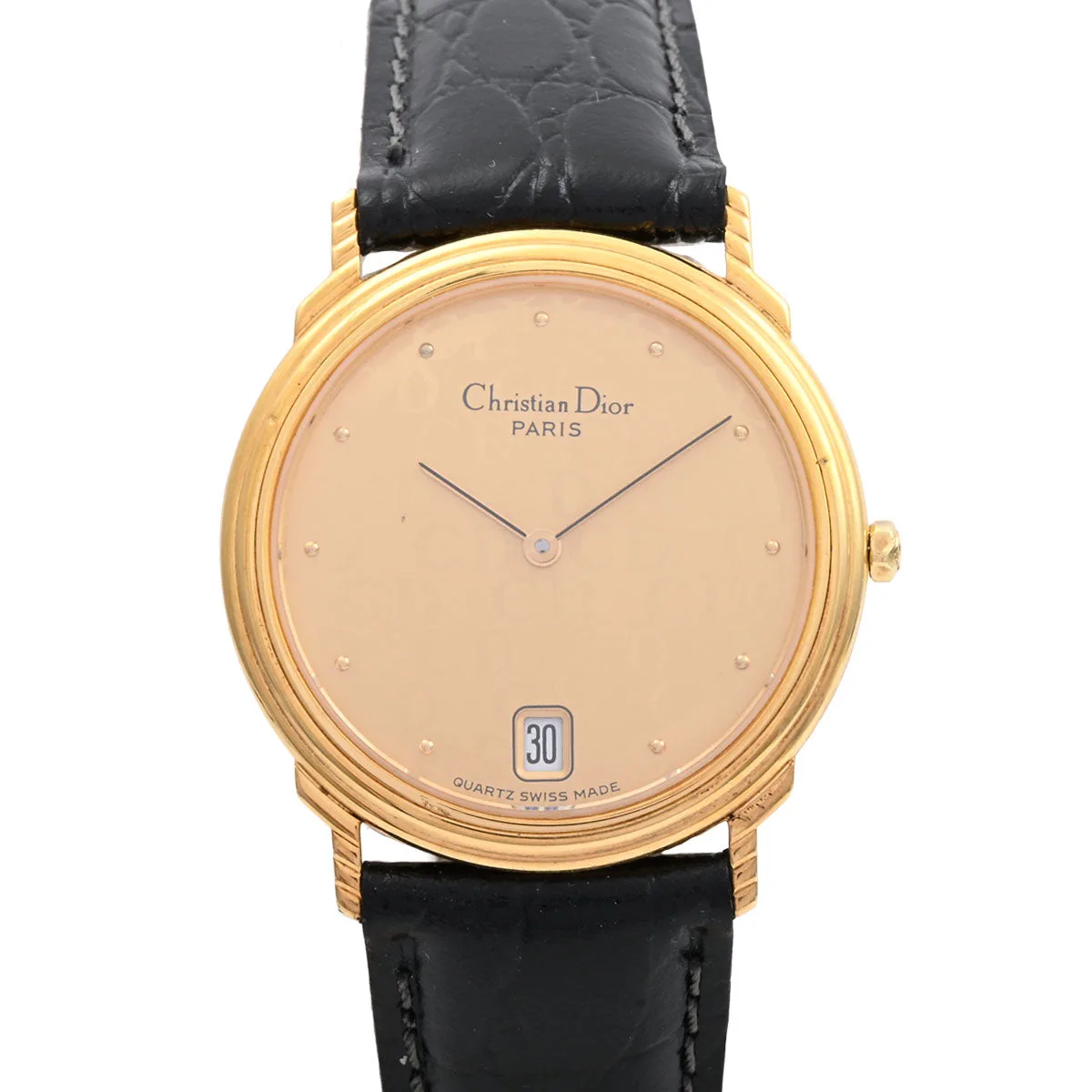 Round Logo Face Watch 45.12.02/12 Quartz Champagne