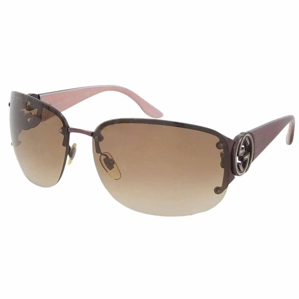 Interlocking G Sunglasses Brown/Purple