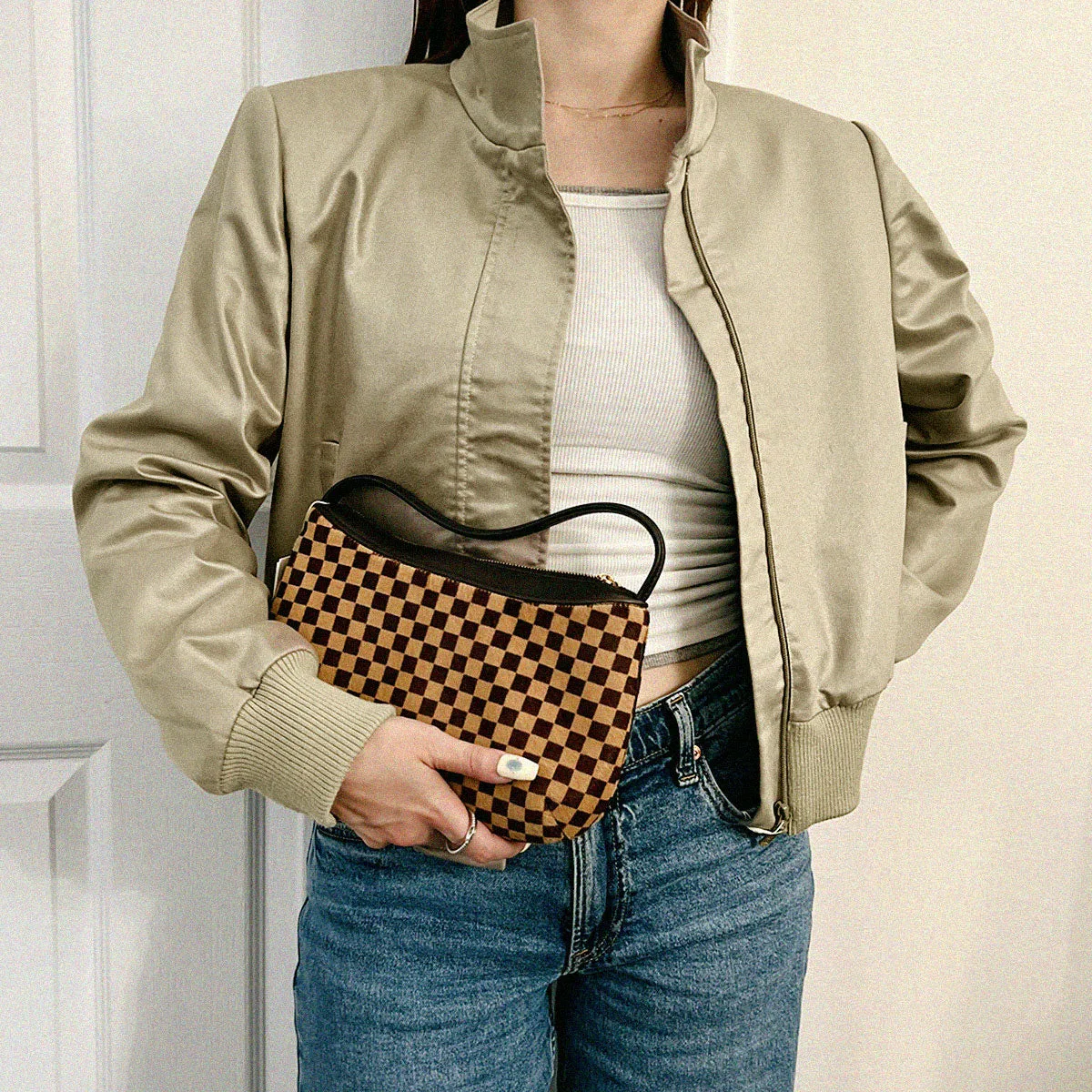 Stand-collar Blouson #40 Beige Other Coats/Jackets