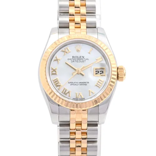 Datejust 26mm 179173NR Automatic White Shell Wristwatch