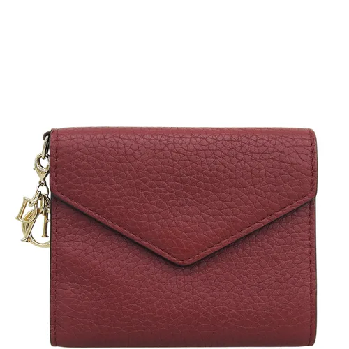 Diorissimo Envelope Compact Wallet Bordeaux