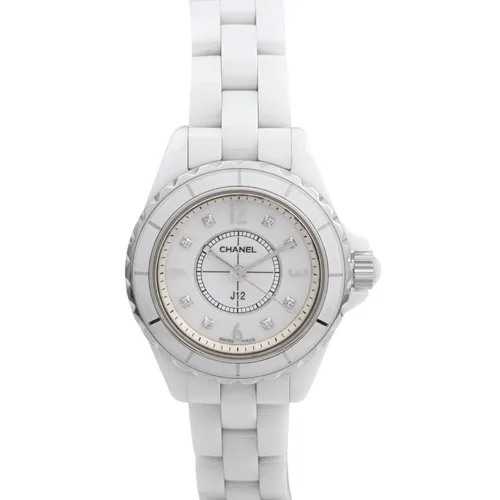 J12 H2570 Quartz 8P Diamond White Wristwatch