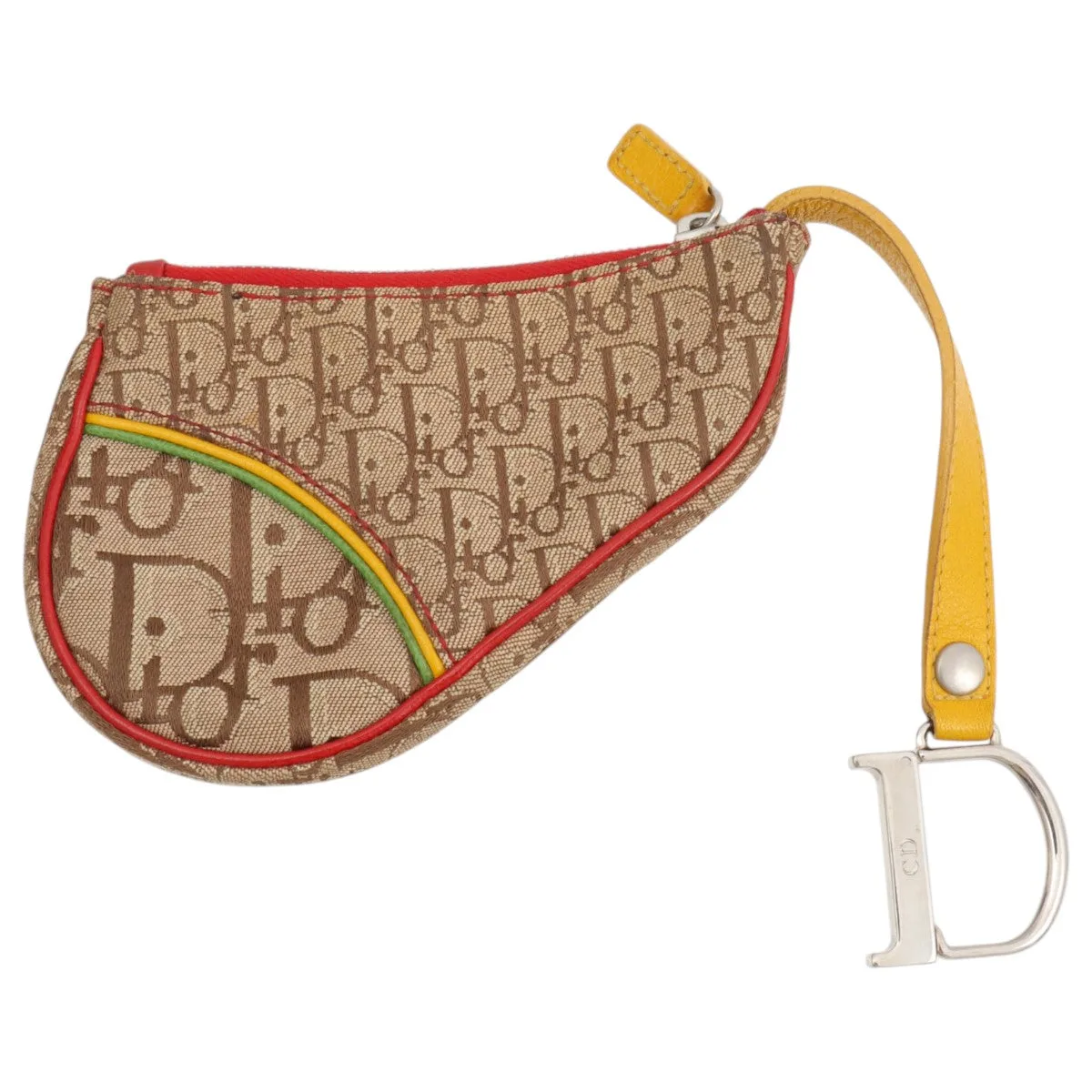 Rastatrottor Pattern Saddle Pouch Beige/Multi