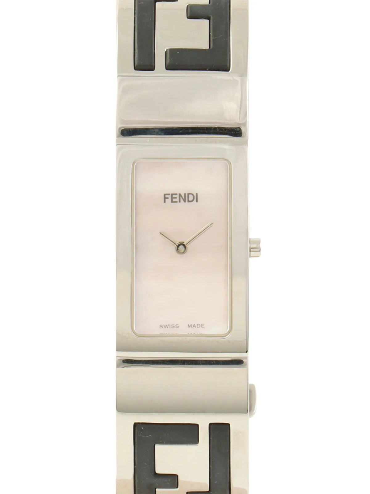 Shell Logo Face Bangle Watch Silver/Pink Wristwatch