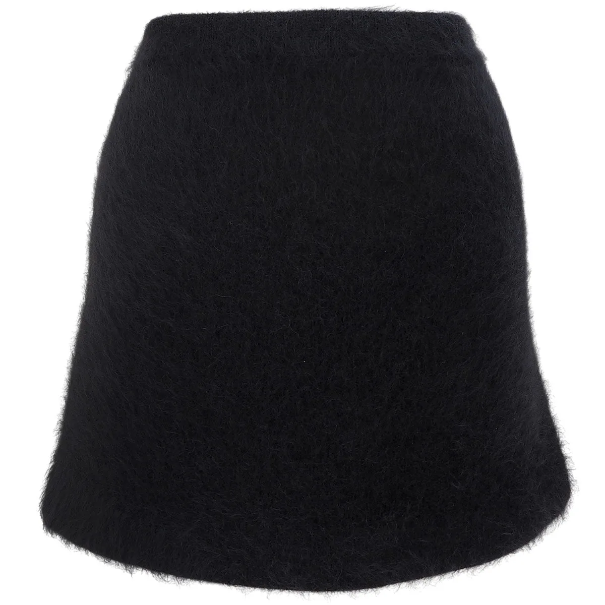 Mohair Mini Skirt #M Black