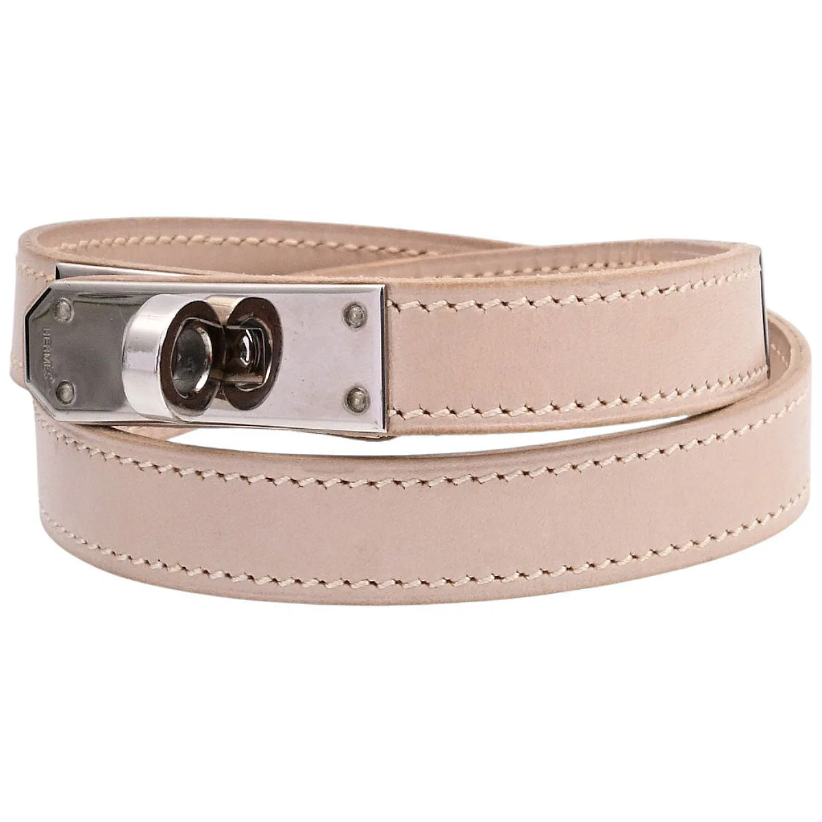 2002 Kelly Double Tour bracelet in beige