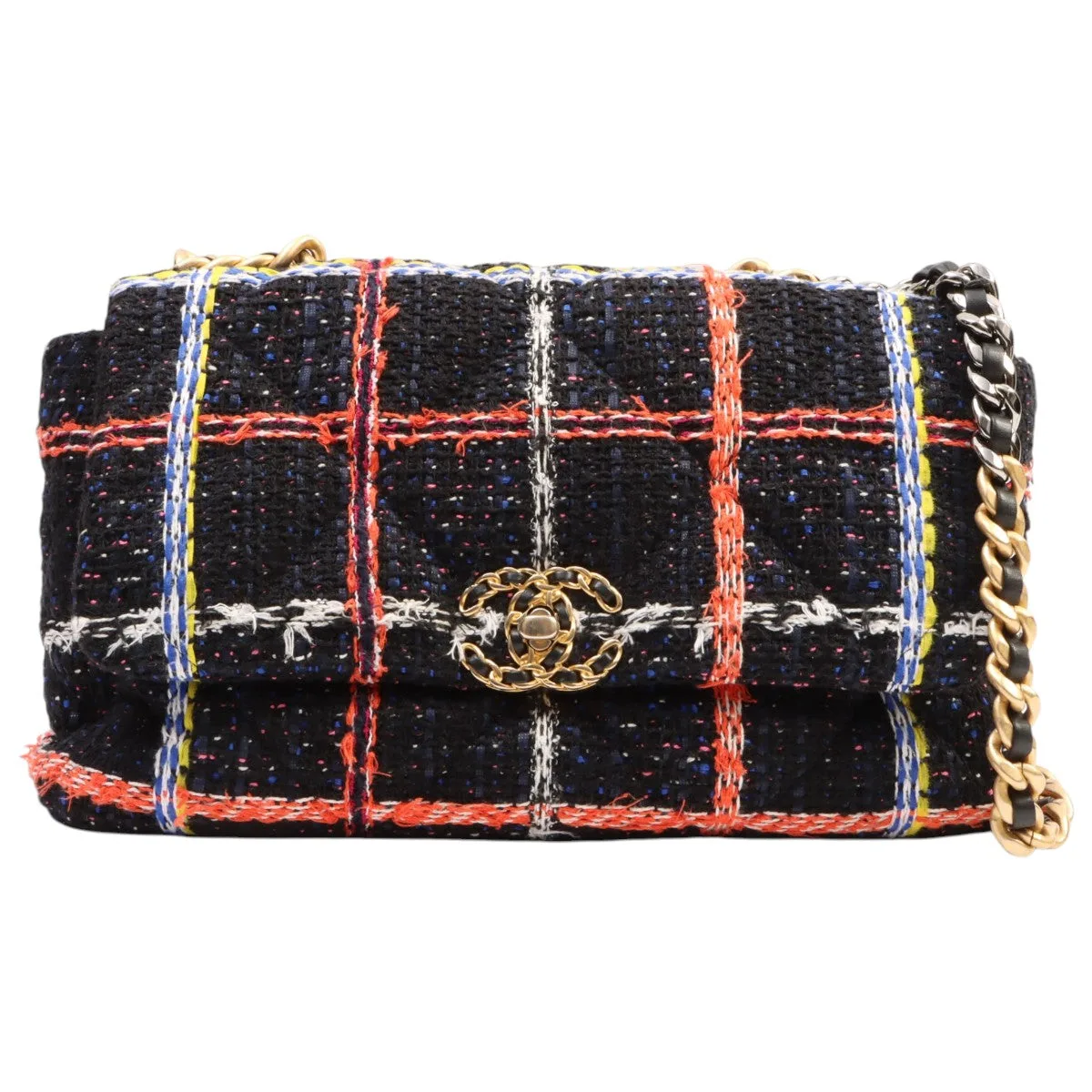19 Matelassé Chain Shoulder Bag, circa 2021, black