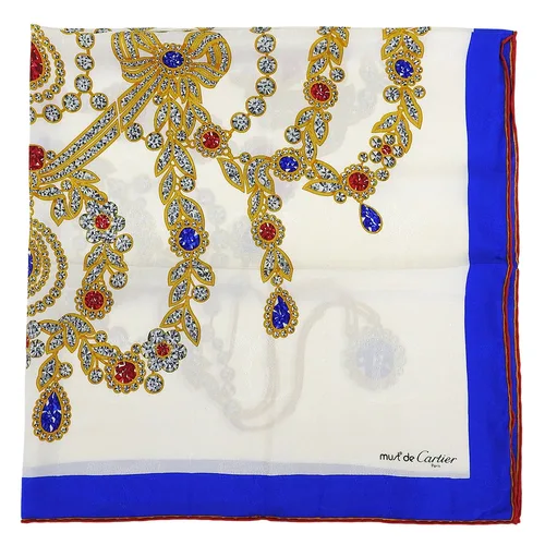 Jewelry Pattern Scarf White/Multi
