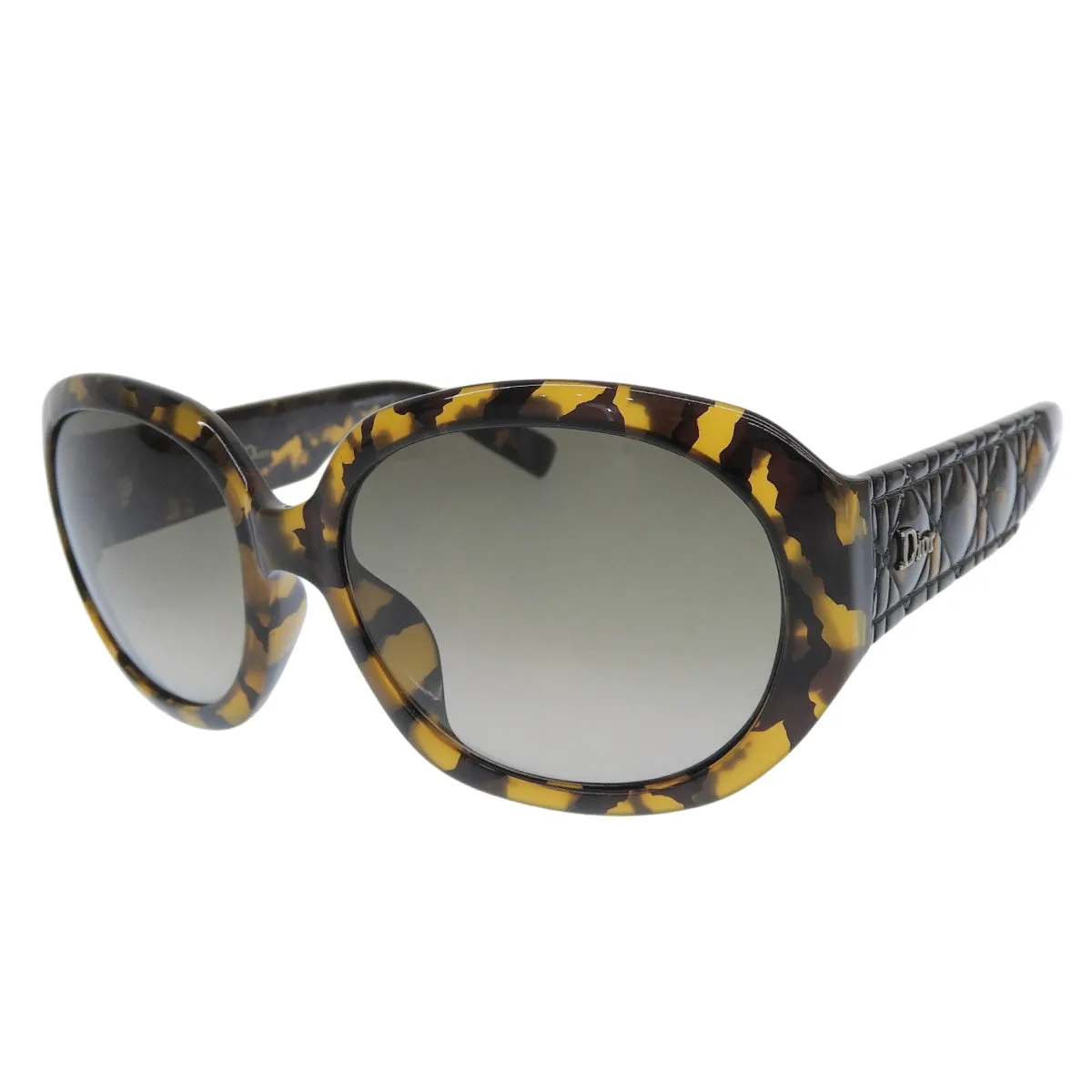 Side Logo Cannage Motif Sunglasses Brown