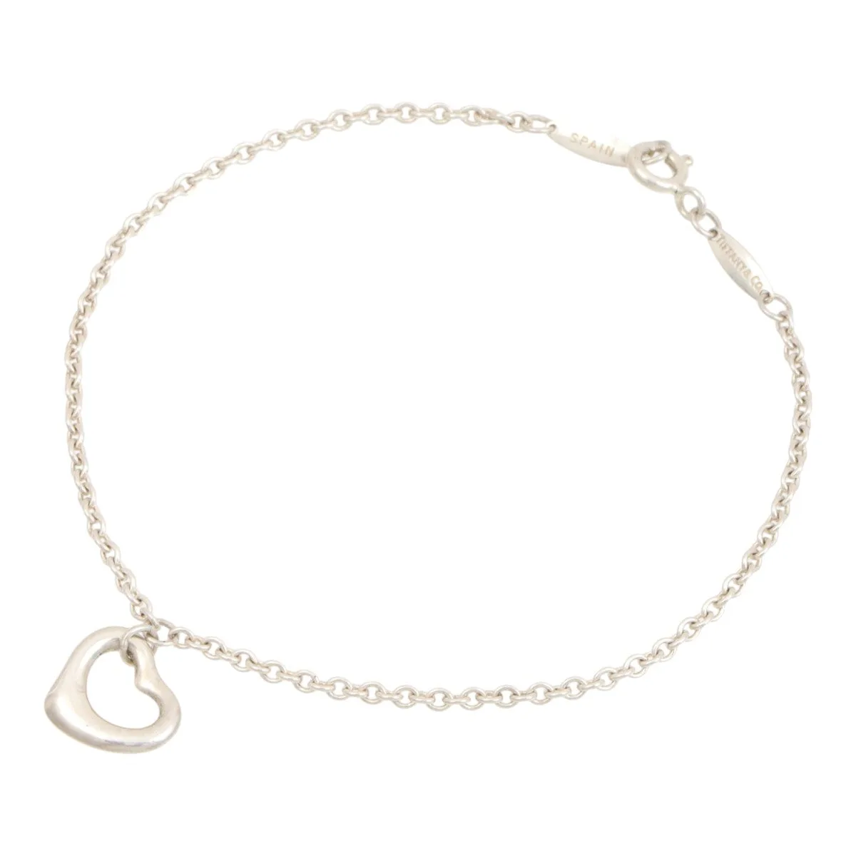 SV925 Open Heart Bracelet Silver