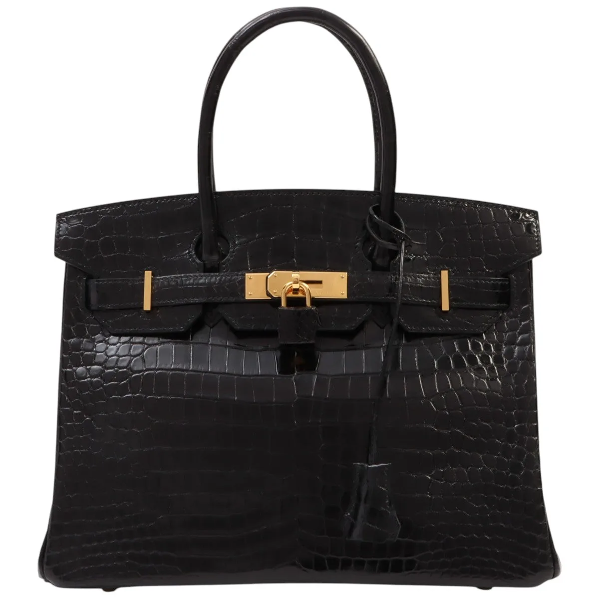 2015 Porosus Birkin 30 Black Handbag