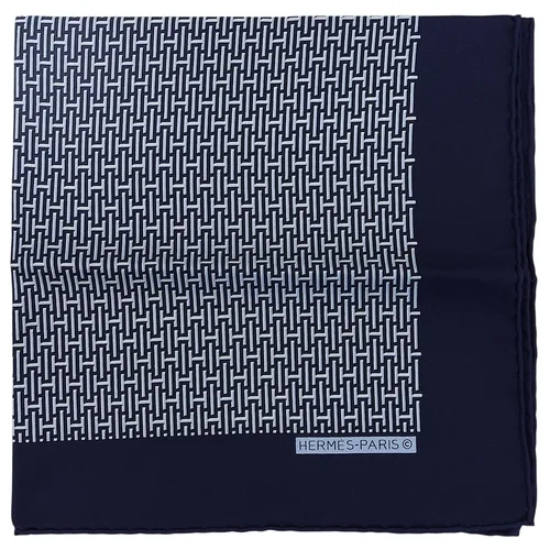 Carré 45 H Logo Scarf Navy