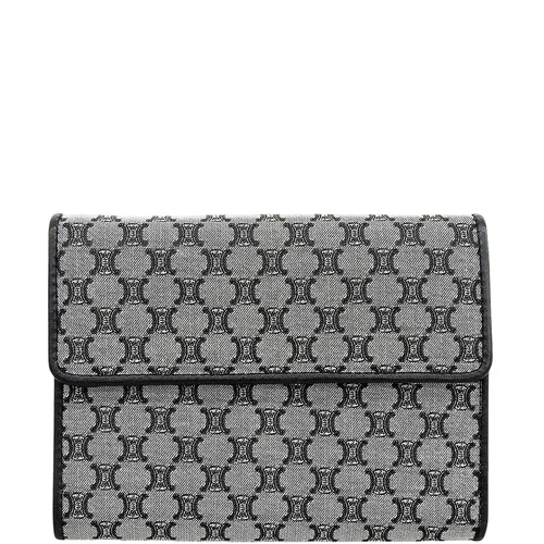 Canvas Macadam Pattern Wallet Grey