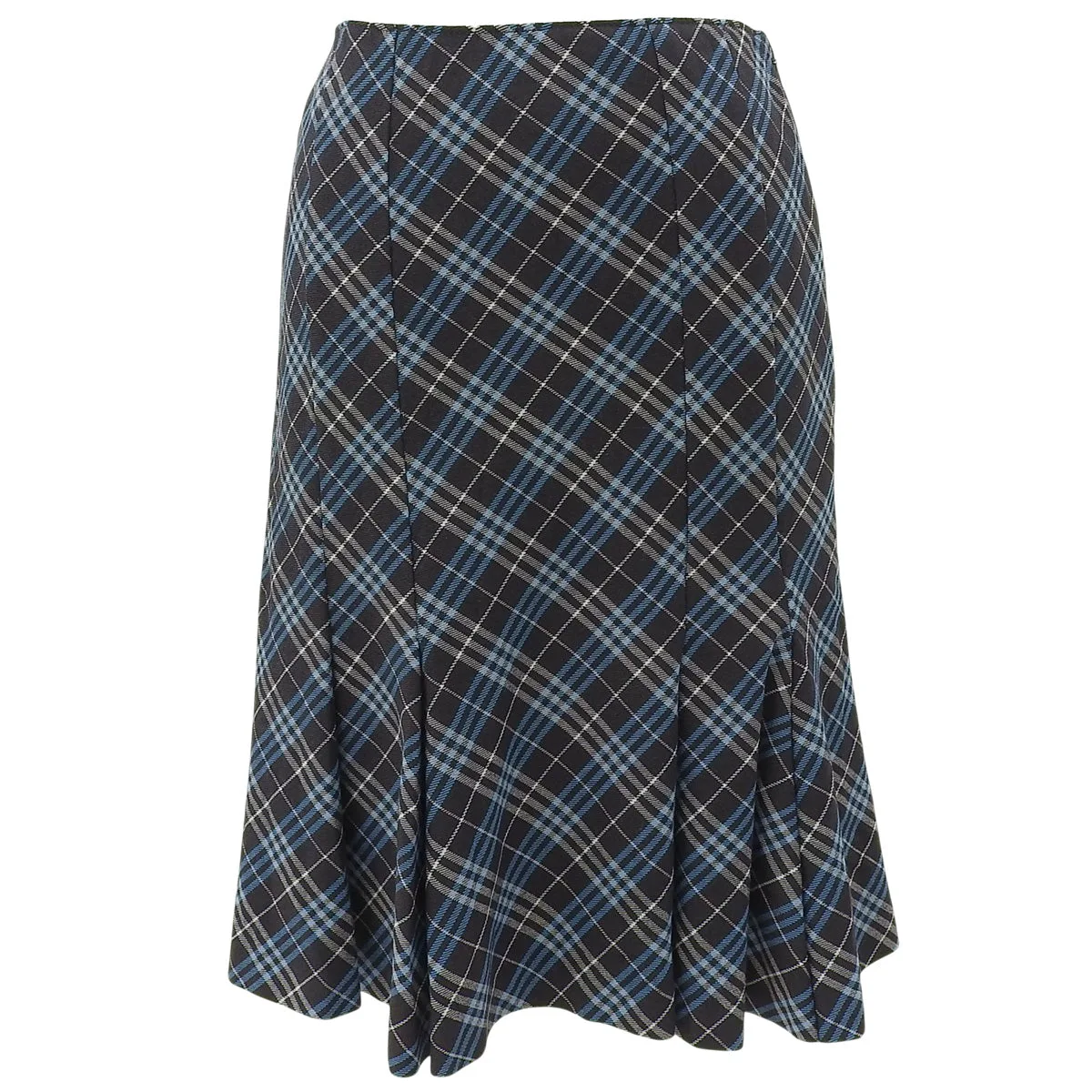 Nova Check Pattern Frill Skirt #38 Brown/Blue
