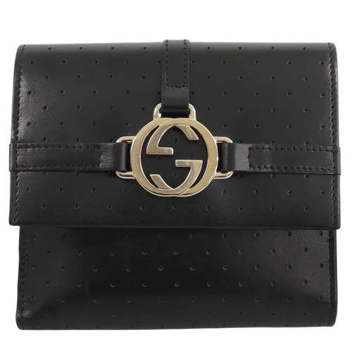 Punching Interlocking Wallet Black