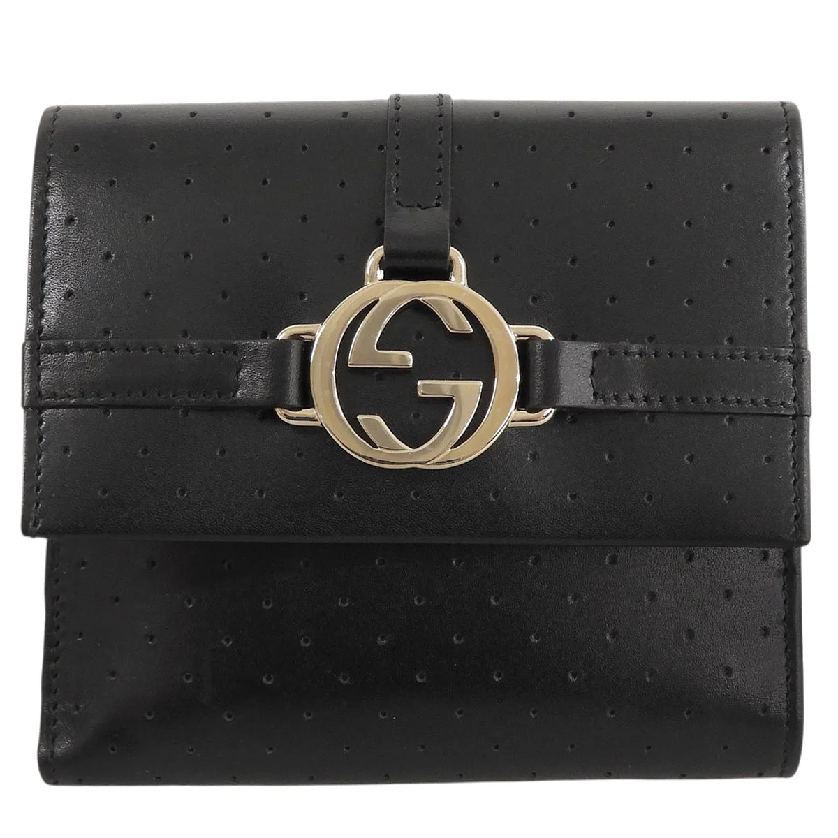 Punching Interlocking Wallet Black