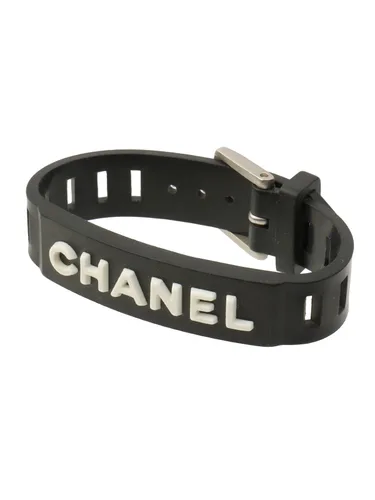 1999 Rubber Logo Bracelet Black