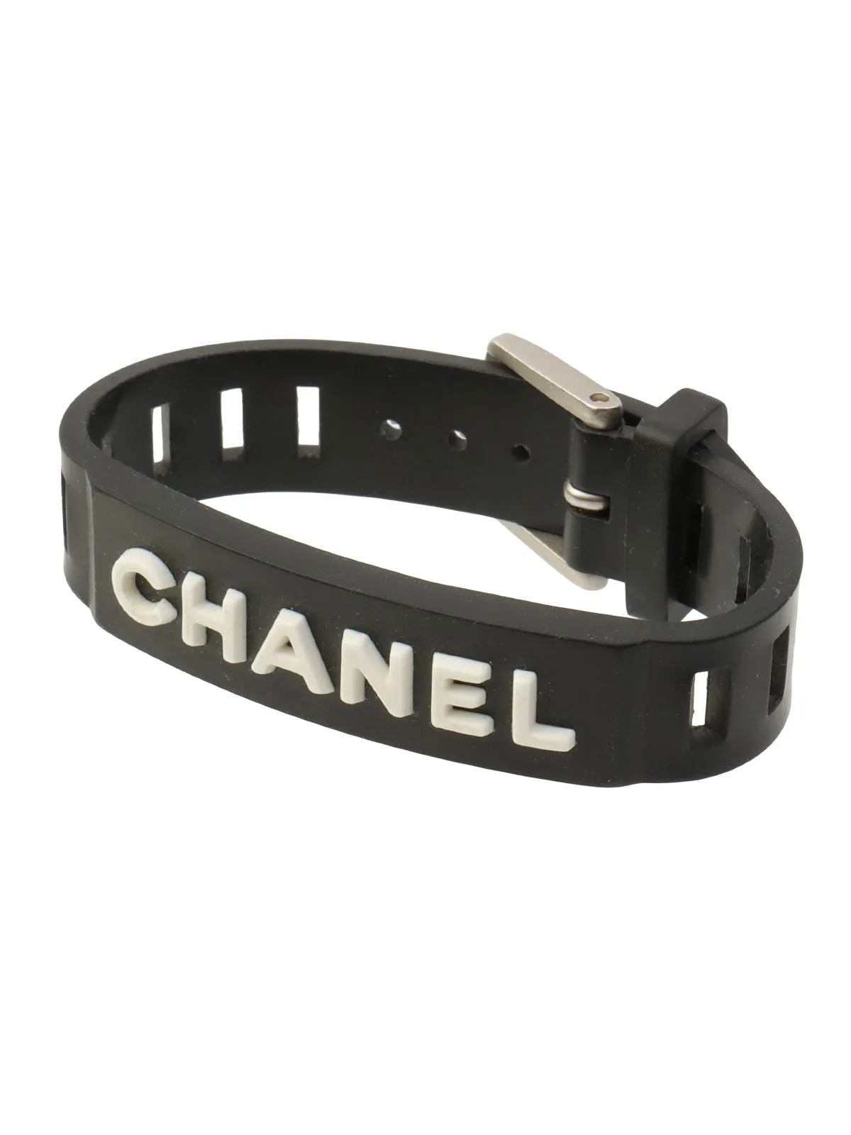 1999 Rubber Logo Bracelet Black