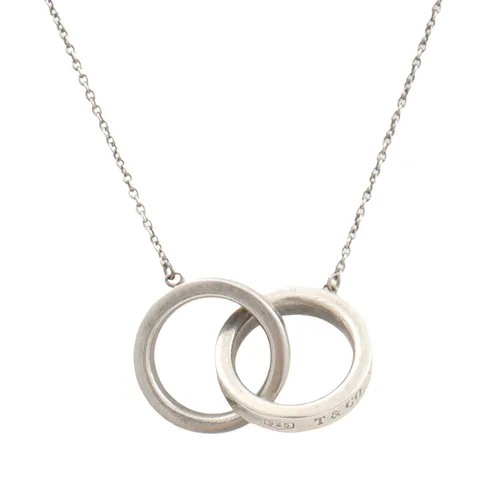 SV925 1837 Interlocking Circles Necklace Silver