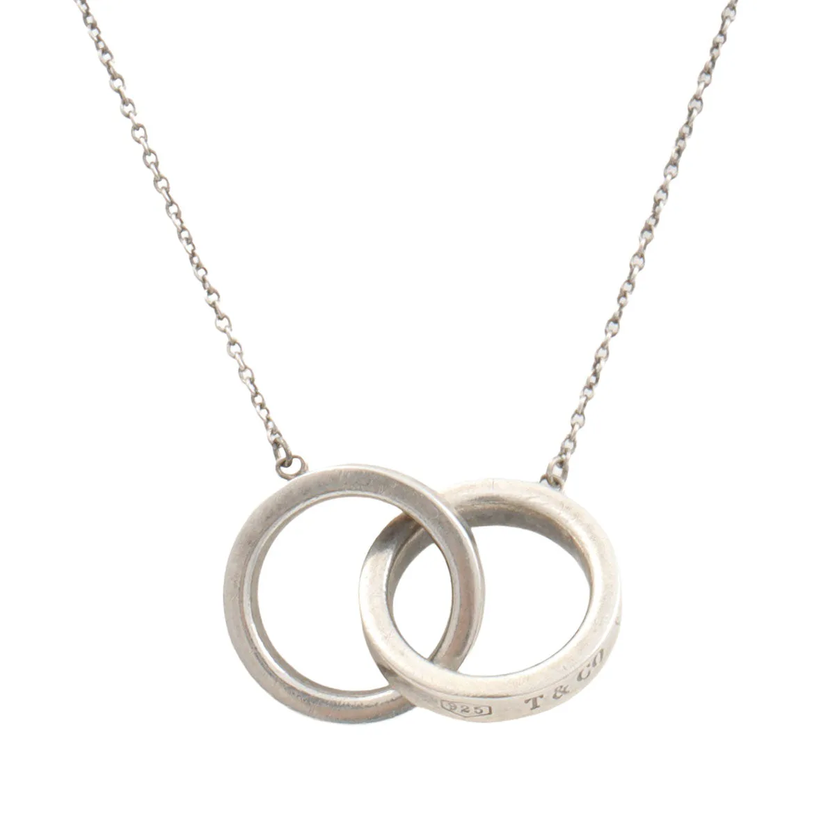 SV925 1837 Interlocking Circles Necklace Silver