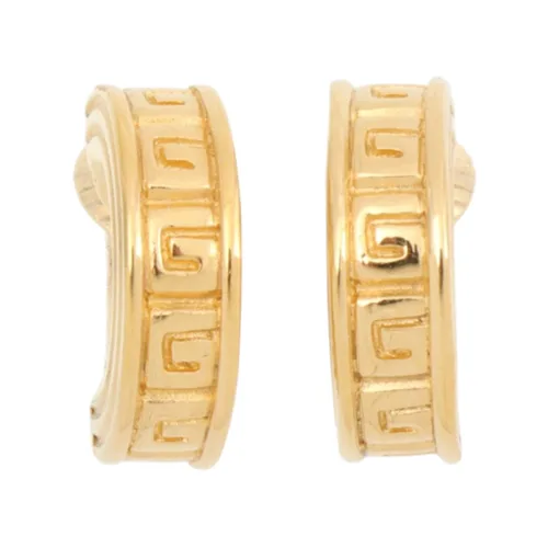 Logo Hoop Earrings Gold