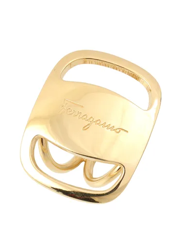 Vara Plate Scarf Ring Gold Other Accessories
