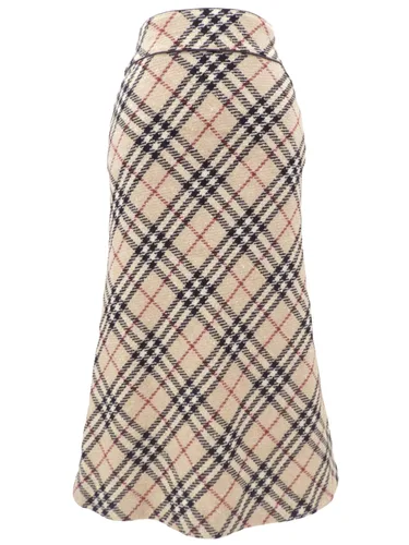 Nova Check Pattern Skirt #40 Beige