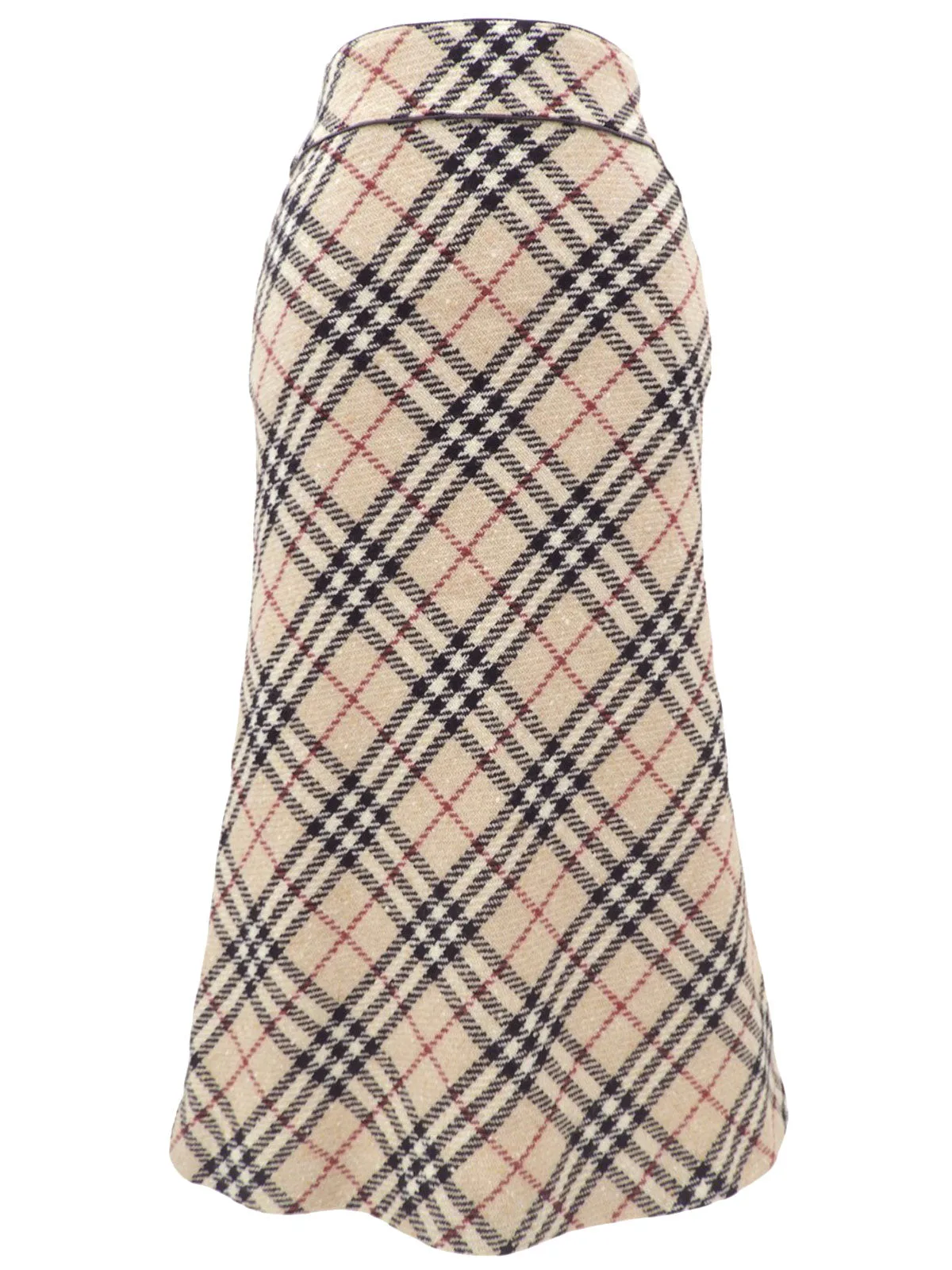 Nova Check Pattern Skirt #40 Beige