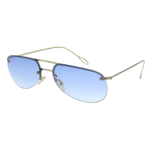 Side Logo Sunglasses Blue/Gold
