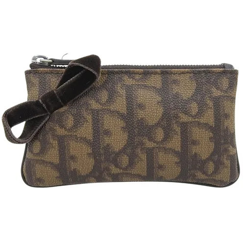 Oblique Coin Case Brown Coin Purse