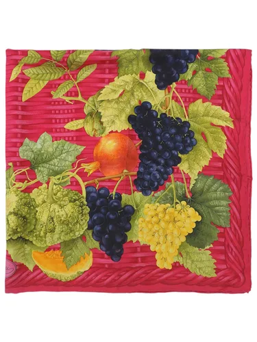 Fruit Pattern Scarf Pink/Multi