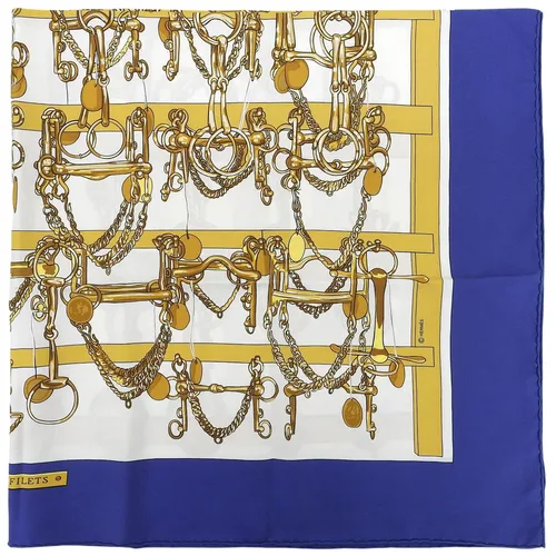 Carré 90 MORS & FILETS Scarf Blue/Multi